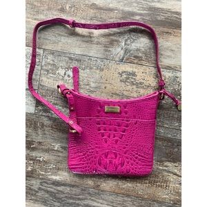 Alligator Hot Pink Brahmin Crossbody